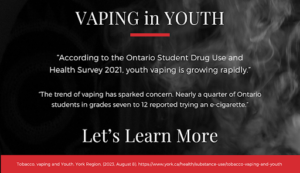 VAPING in YOUTH
